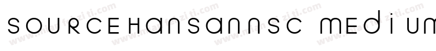 SOURCEHANSANNSC MEDIUM字体转换